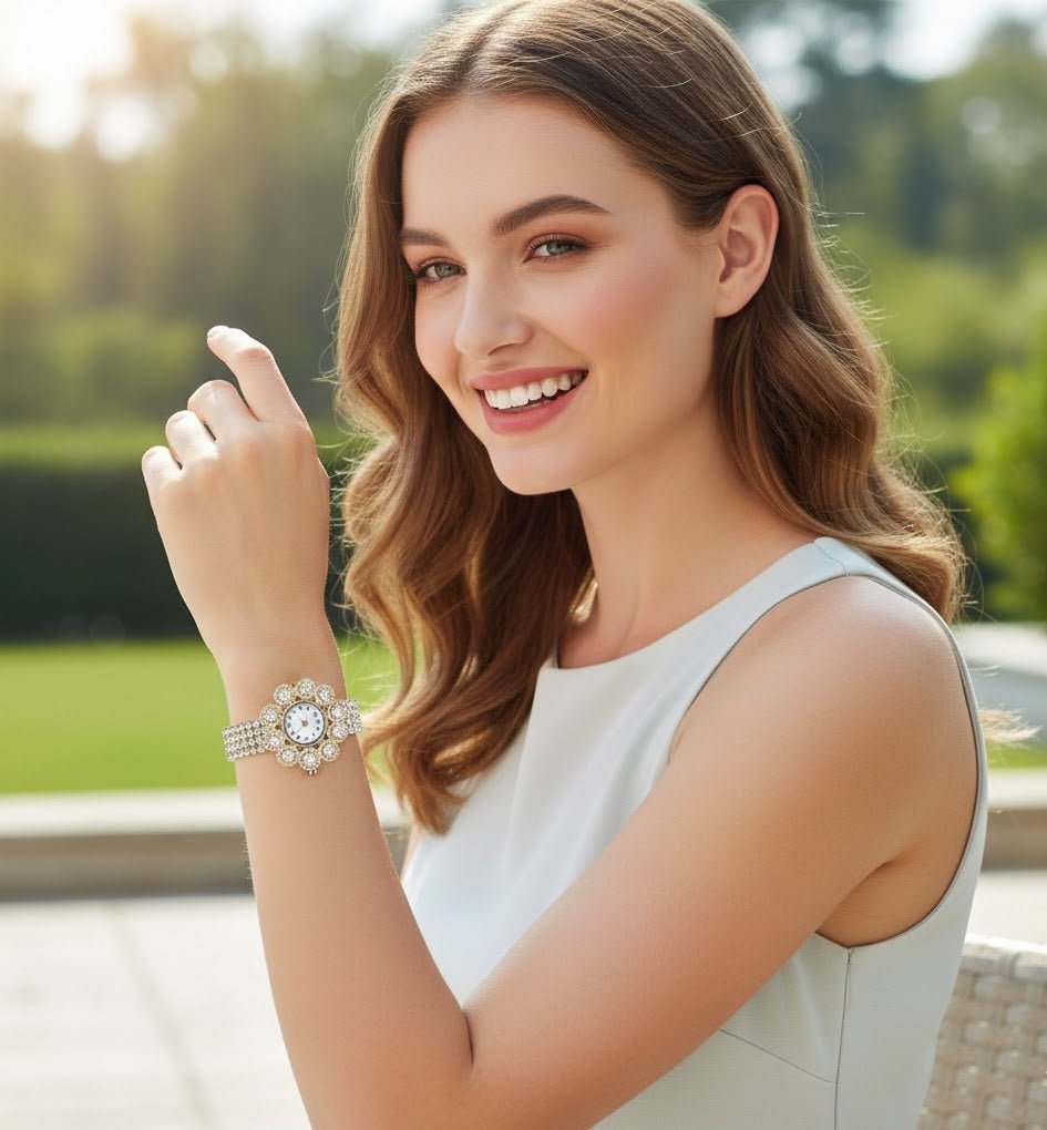 Floral Bloom Diamond Watch