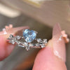 Silver Heart Zircon Open-End Light-Luxury Ring With A High-End Touch