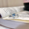 Silver Heart Zircon Open-End Light-Luxury Ring With A High-End Touch